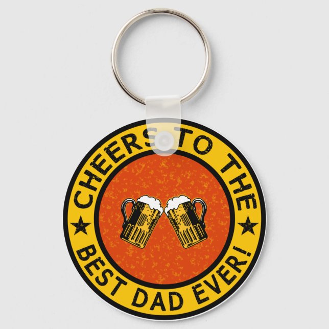 BEST DAD EVER custom key chain (Front)