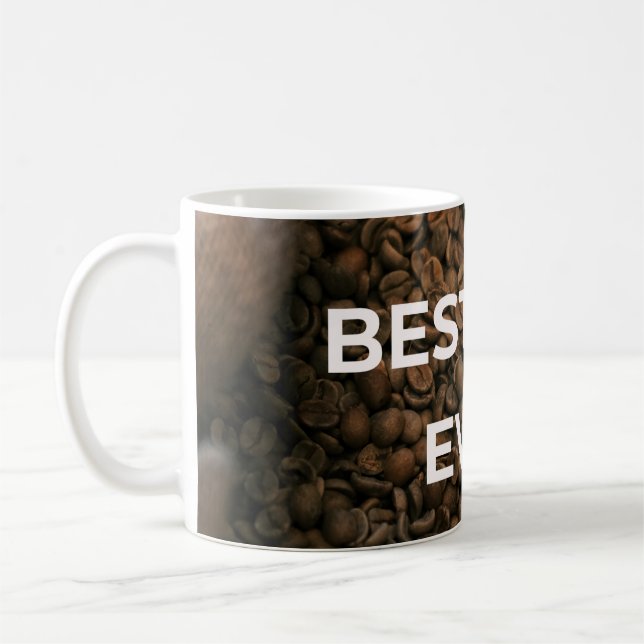 Best Dad Ever Custom Mug – Personalised Coffee Cup (Left)