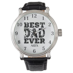 Best Dad Ever Custom Name Father's Day Watch