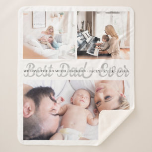 Best Dad Ever Custom Personalised Fleece Blanket
