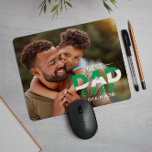 BEST DAD EVER CUSTOM PHOTO AND NAME GREEN WHITE MOUSE PAD<br><div class="desc">The perfect gift for Father's Day is a custom mouse pad adorned with a personalised photo and a stylish two-colour overlay bearing the heartwarming message, "Best Dad Ever." This unique and thoughtful present combines practicality with sentimental value, making it an ideal choice for showing your dad how much he means...</div>