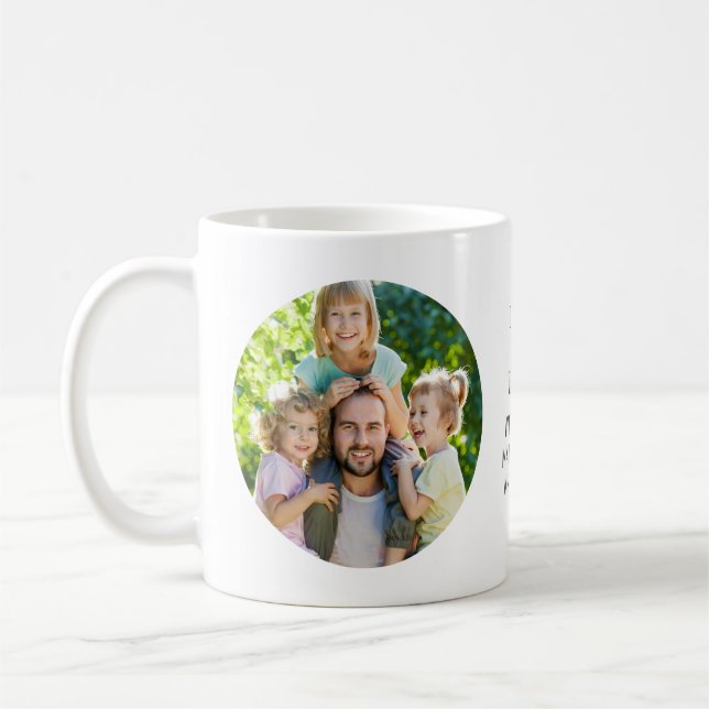 Best Dad Ever Custom Photo  Coffee Mug (Left)