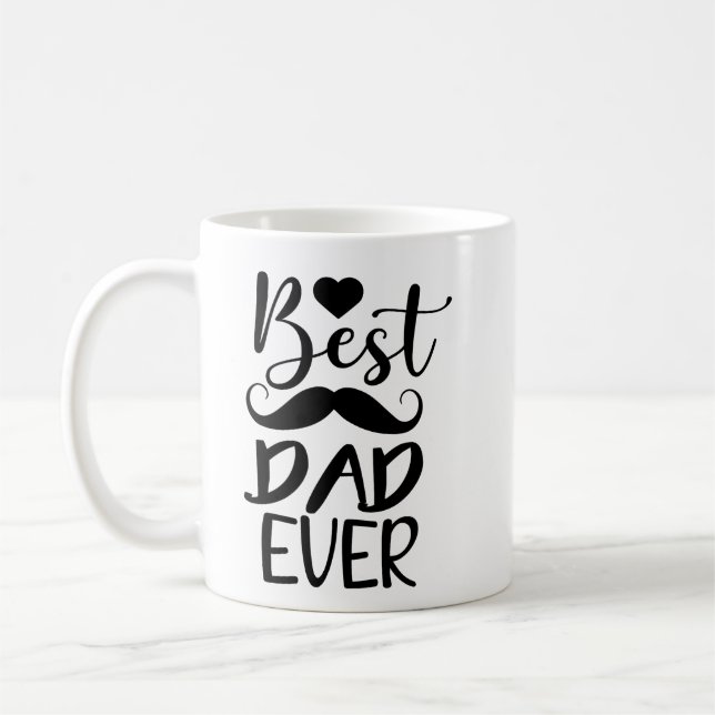 Best Dad Ever Custom Photo Father’s Day Gift Mugs (Left)