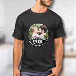 Best Dad Ever Custom Photo Father T-Shirt<br><div class="desc">Best Dad Ever Custom Photo Shirt. This personalised "Best Dad Ever" shirt is a meaningful keepsake that celebrates Dad and the unforgettable memories of fatherhood he cherishes. Featuring bold, modern typography with options to display "Best Dad Ever" or to customise as "Best Dad By Par" for golf enthusiasts, this shirt...</div>
