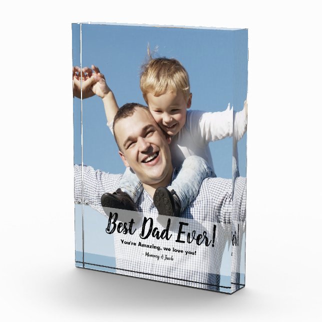 Best Dad Ever! Custom Photo Father's day (Right)