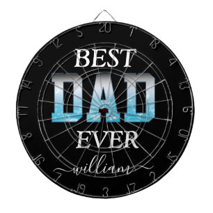 Best Dad Ever Custom Photo Father's Day  Dartboard