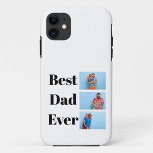 Best Dad ever Custom Photo Father's Day Gift iPhone 11 Case