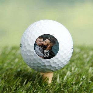 Best Dad Ever Custom Photo Father's Day Gift  Golf Balls