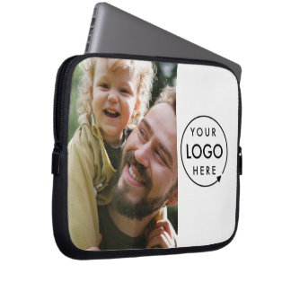 Best Dad ever Custom Photo Father's Day Gift Laptop Sleeve