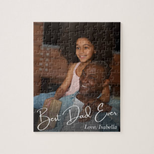 Best Dad Ever Custom Photo Jigsaw Puzzle