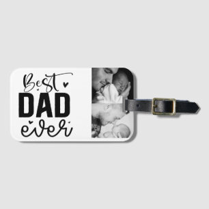 Best Dad Ever Custom Photo Luggage Tag