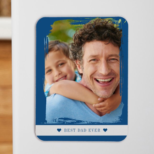 Best dad ever custom photo magnet (Creator Uploaded)