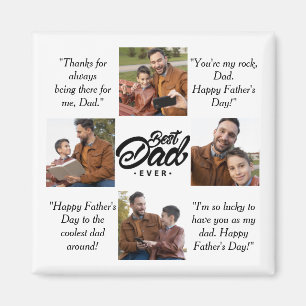 Best Dad Ever Custom Photo Magnet