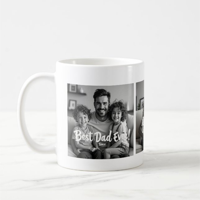 Best Dad Ever – Custom Photo Mug (Left)
