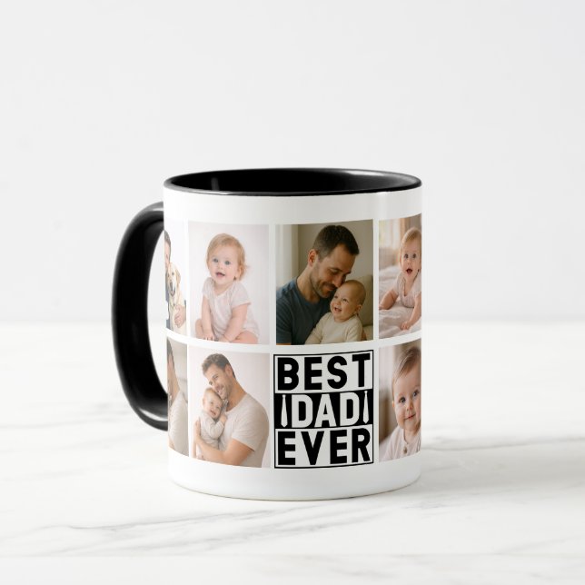 Best Dad Ever Custom Photo | Personalized Father’s Mug (Front Left)