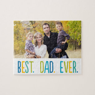 Best Dad Ever Custom Photo Puzzle