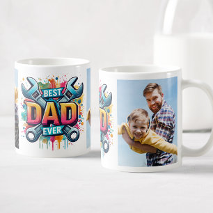 Best Dad Ever Custom Photos Handyman Coffee Mug