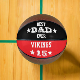  "Best Dad Ever" Custom Team Name & Number  Basketball