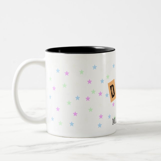 Best Dad Ever custom Two-Tone Coffee Mug (Left)