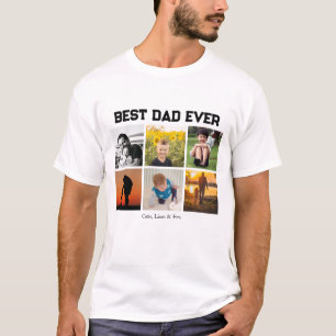 Best Dad Ever Customisable name and images T-Shirt