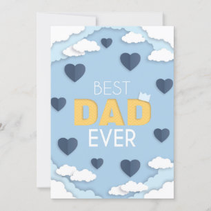 Best Dad Ever Cute Father's Day Card