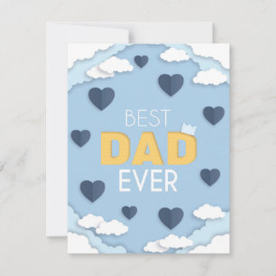 Best Dad Ever Cute Father's Day Card