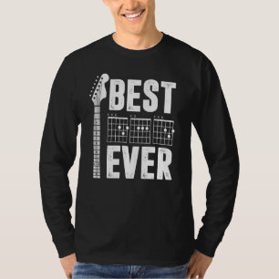 Best Dad Ever Dad Chord Guitarist Father Guitar T-Shirt