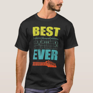 Best Dad Ever Daddy Guitar Player Musician Crew T-Shirt