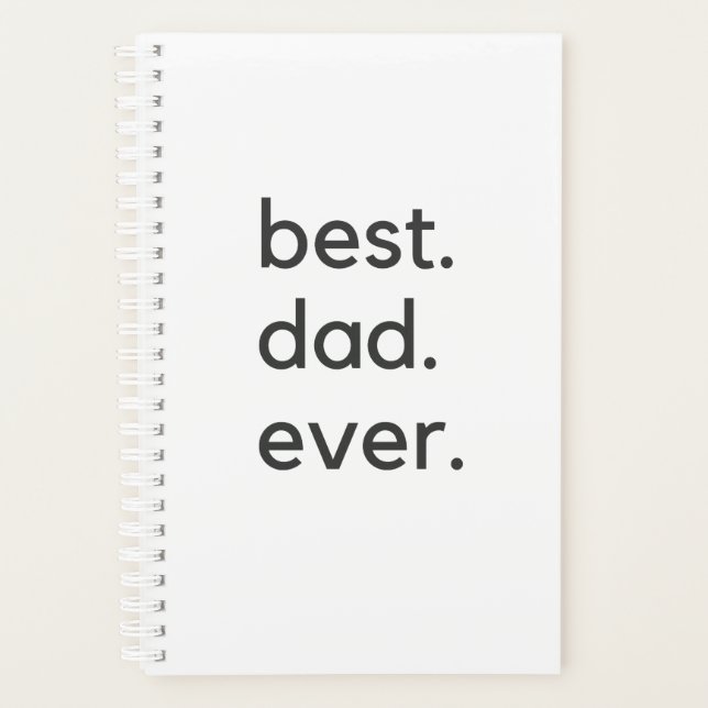 best dad ever dark planner (Front)