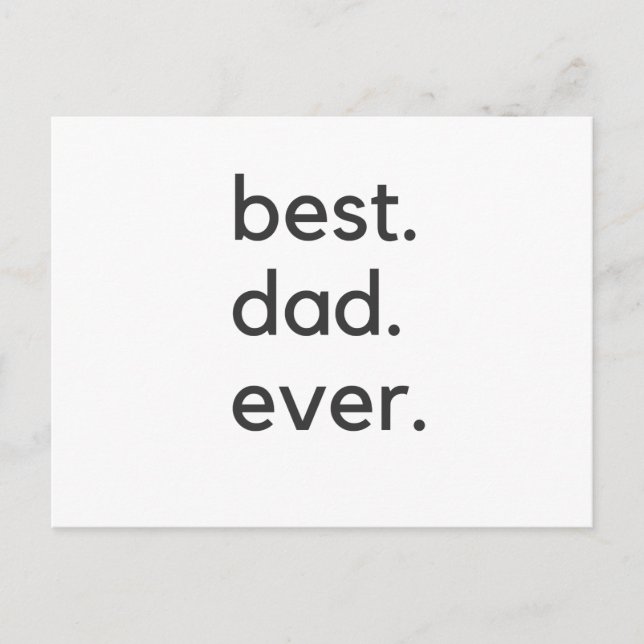 best dad ever dark postcard (Front)