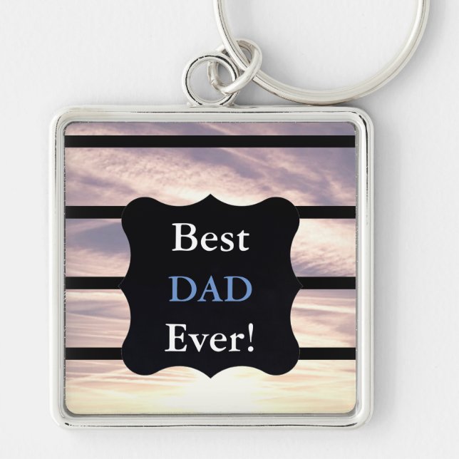 Best Dad Ever design Key Ring (Front)