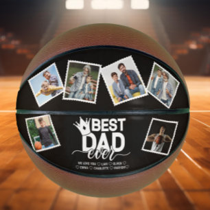 Best Dad Ever & Family 6 Photos Father's Day Basketball