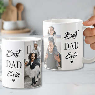 Best Dad Ever Father 2 Photo Coffee Mug