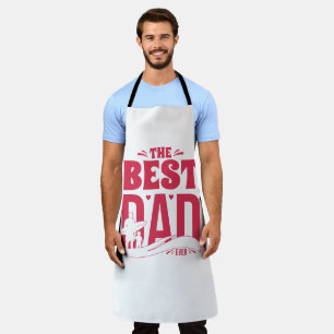 Best Dad Ever – Father & Child Surfing Silhouette Apron