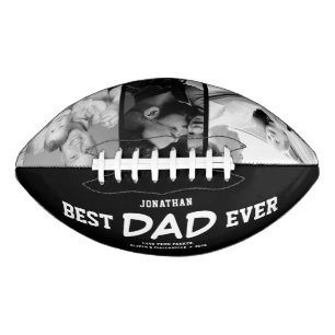 Best Dad Ever Father & Kids Photo Design Football