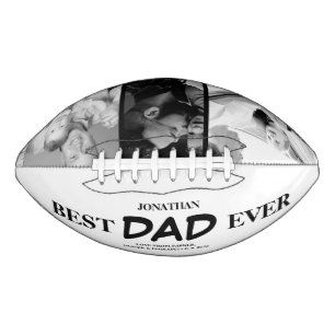 Best Dad Ever Father & Kids Photo Design Football