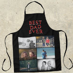 Best Dad Ever Father`s Day 6 Photo Collage Apron<br><div class="desc">Best Dad Ever Father`s Day 6 Photo Collage Apron. 6 photos and best dad ever in modern typography. Personalise the apron with your photos. Great gift and a sweet keepsake for a dad or grandpa on Father`s Day,  birthday or Christmas.</div>