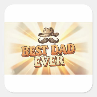 Best Dad Ever Father’s Day Sticker | Cool Vintage