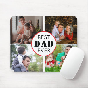 Best dad ever Father's Day 4 Photo Mouse Pad