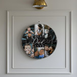 Best Dad Ever | Father's Day 6 Photo Collage Dartboard<br><div class="desc">Celebrate your dad with our Best Dad Ever Photo Collage Dartboard. Perfect for Father’s Day or any special occasion, this personalised dartboard features a 6-photo collage to showcase your favourite family memories. The phrase "Best Dad Ever" is styled in elegant black script with classic serif accents for a modern, heartfelt...</div>