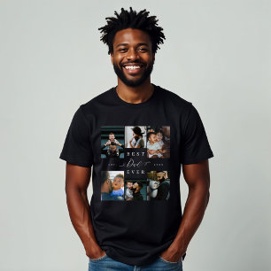 Best Dad Ever Father's Day 6 Photo Collage Tri-Blend Shirt