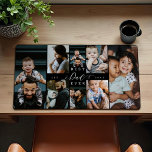 Best Dad Ever | Father's Day 8 Photo Collage Desk Mat<br><div class="desc">Transform your father's workspace into a gallery of cherished memories with our Best Daddy Ever Photo Collage Desk Mat. This special, personalised gift is ideal for Father's Day, birthdays, or any occasion to celebrate your dad's unwavering love and support. Our desk mat features a simple yet elegant photo collage grid,...</div>