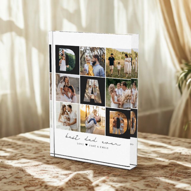 Best Dad Ever Father's Day 9 Photo Collage Grid (Creator Uploaded)