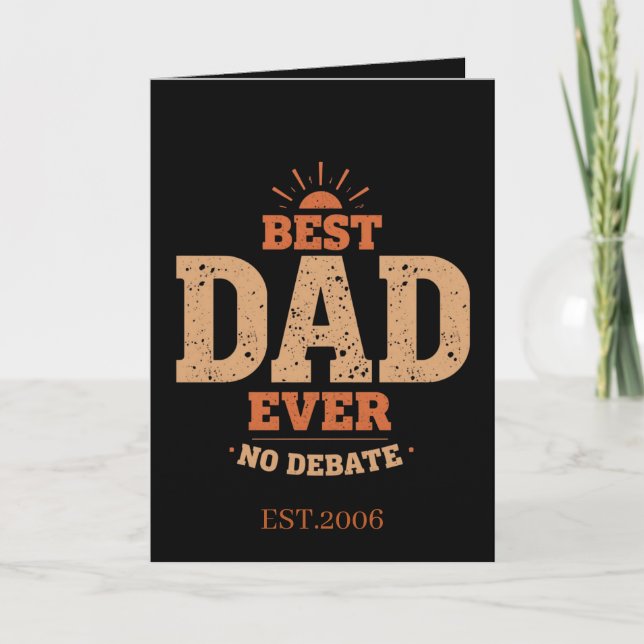 Best Dad Ever Father's Day Card (Front)