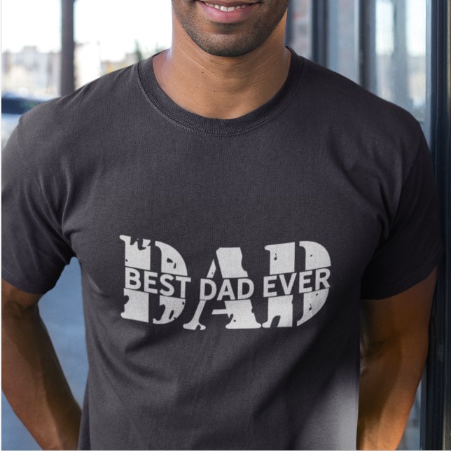 Best Dad Ever Father's Day CHARCOAL MODERN GUY T-Shirt (Creator Uploaded)