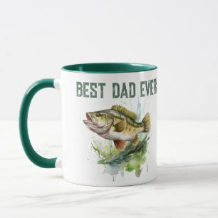 Best Dad Ever Fathers Day Fish Mug