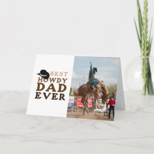 Best Dad Ever Fathers day gift card for Howdy dad