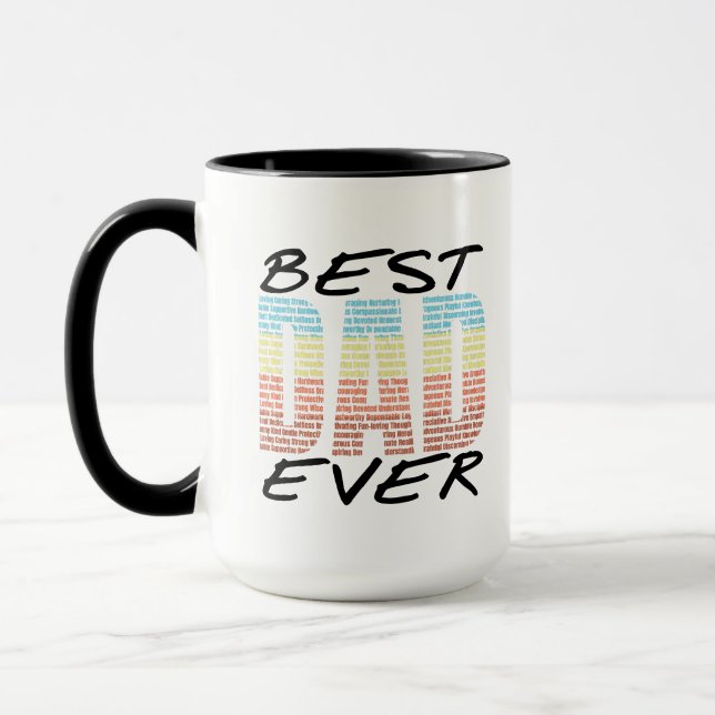 Best Dad Ever Father's Day Gift For Daddy Papa Mug (Left)
