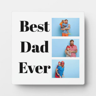 Best Dad ever Father's Day Gift Photo Plaque