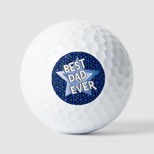 Best Dad Ever Father's Day Golf Balls (Front)
